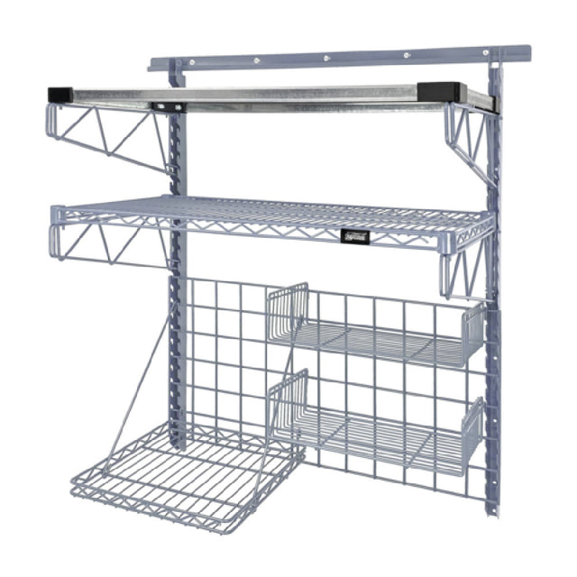Quantum SGK-401836-3GY Store Grid Medium-Duty Kit Includes: (1) 40" Wall Track