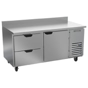 Beverage Air WTRD67AHC-2 Worktop Refrigerator Two-section 35-1/2" Working Height