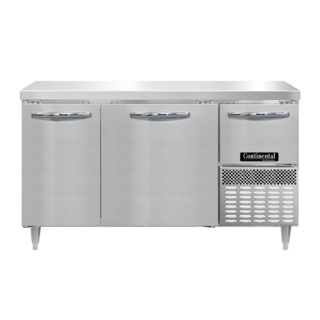 Continental Refrigerator DRA60NSS Designer Line Refrigerated Base Worktop Unit
