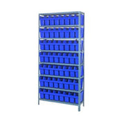 Quantum 1275-SB801_RED - Shelving Unit, 12"D X 36"L X 75"H, Heavy Duty