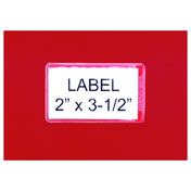 Quantum AL-23 Adhesive Label Holder 3-1/2" X 2" Includes Inserts