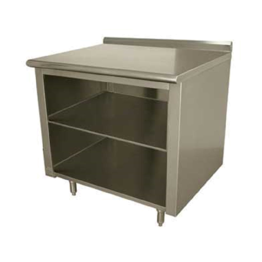 Advance Tabco EF-SS-369M Work Table 108"W X 36"D Open Front Cabinet Base With Mid-shelf