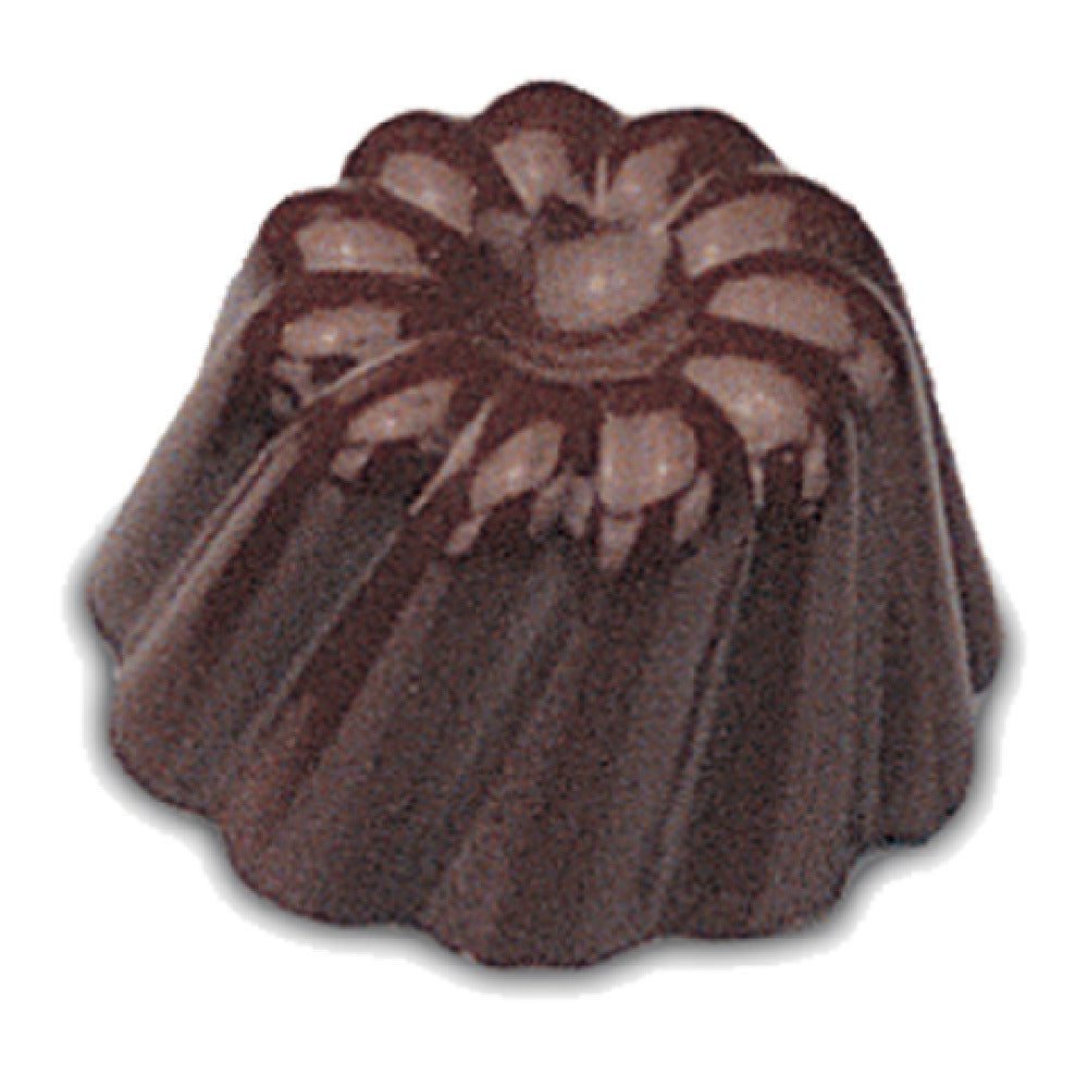 JB Prince K200 Chocolate Mold 11"W X 7"D O.A 1-3/16" Dia. X 11/16"H (30mm Dia. X 18mm) Size Forms