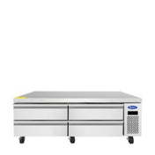 Atosa USA, Inc. MGF8463GR - Chef Base Freezer, 72"W X 32"D X 26-1/4"H, (4) Drawers
