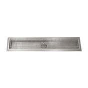BK Resources FTRS-2472 Floor Trough 24"W X 72"D X 2-3/4" Deep Removable Flat Bar Subway Grate