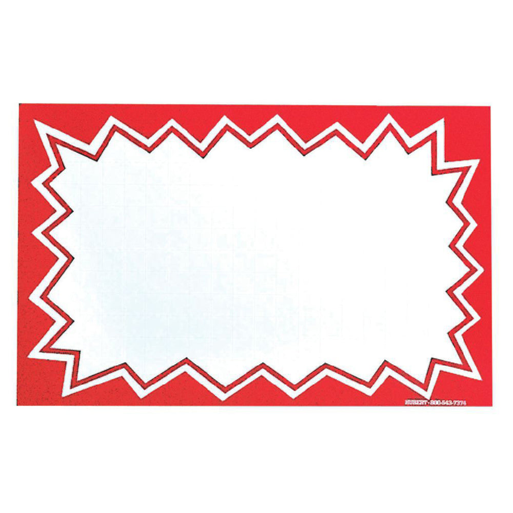 Hubert 56615 - Sign Card, 5-1/2" X 3-1/2", Rectangular