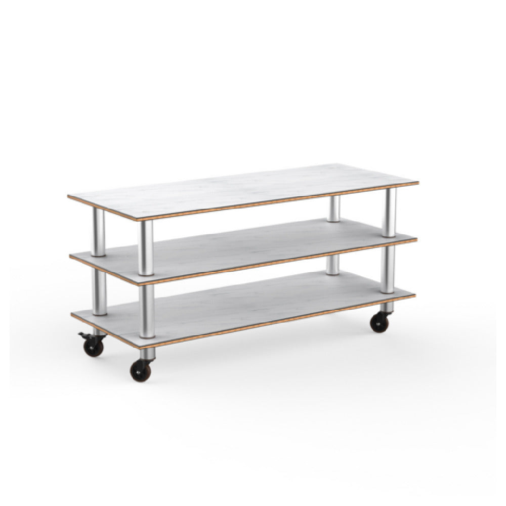 Steelite MGCMLX01CSXW - Modular Classic Large Unit White Carrera Stainless Steel