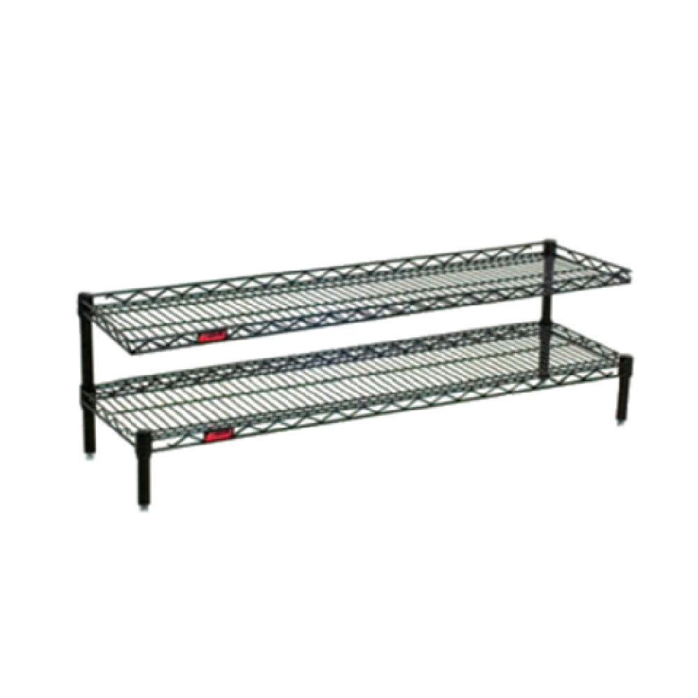 Eagle FCM1454BL Front Case Merchandise Shelving Unit 2-tier 54"W X 14"D X 14"H