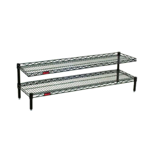 Eagle FCM1448R Front Case Merchandise Shelving Unit 2-tier 48"W X 14"D X 14"H