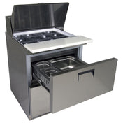 U-Line Corporation UCMT127-SS91A U-Line Commercial 27" Refrigerated Mega Top With Drawers (2 Drawers)