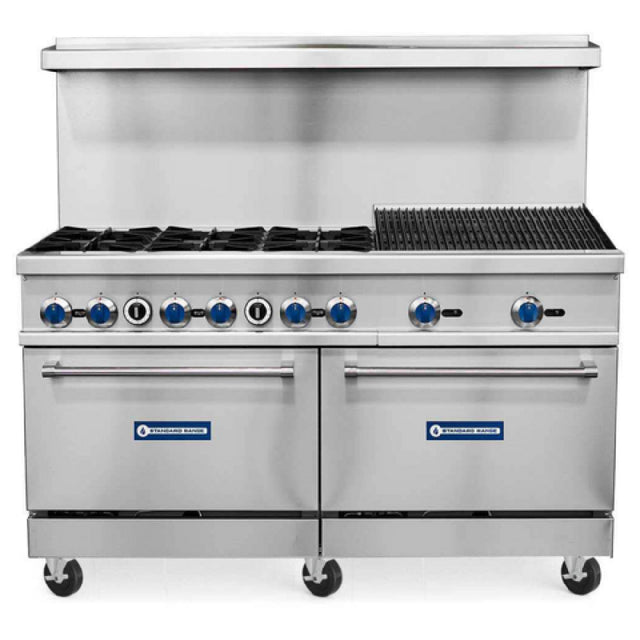 USR Brands SR-R60-24CB Standard Range Restaurant Range Natural Gas 60"W