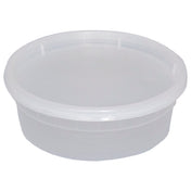 International Tableware TG-PC-8 Soup/Deli Container With Lid Plastic Clear