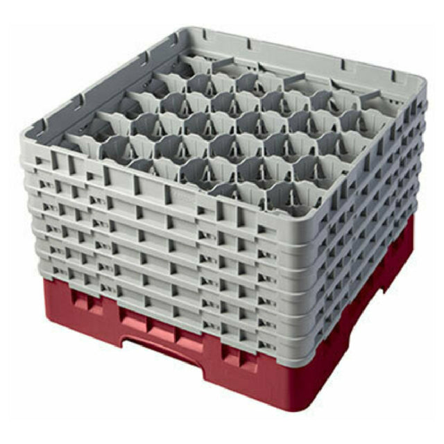 Cambro 30S1114416 Camrack® Glass Rack With (6) Soft Gray Extenders Full Size