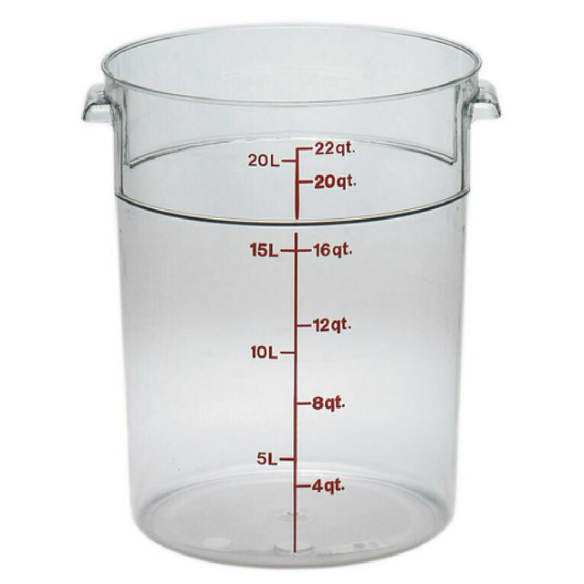 Cambro RFSCW22135 Camwear® Storage Container Round 22 Qt.