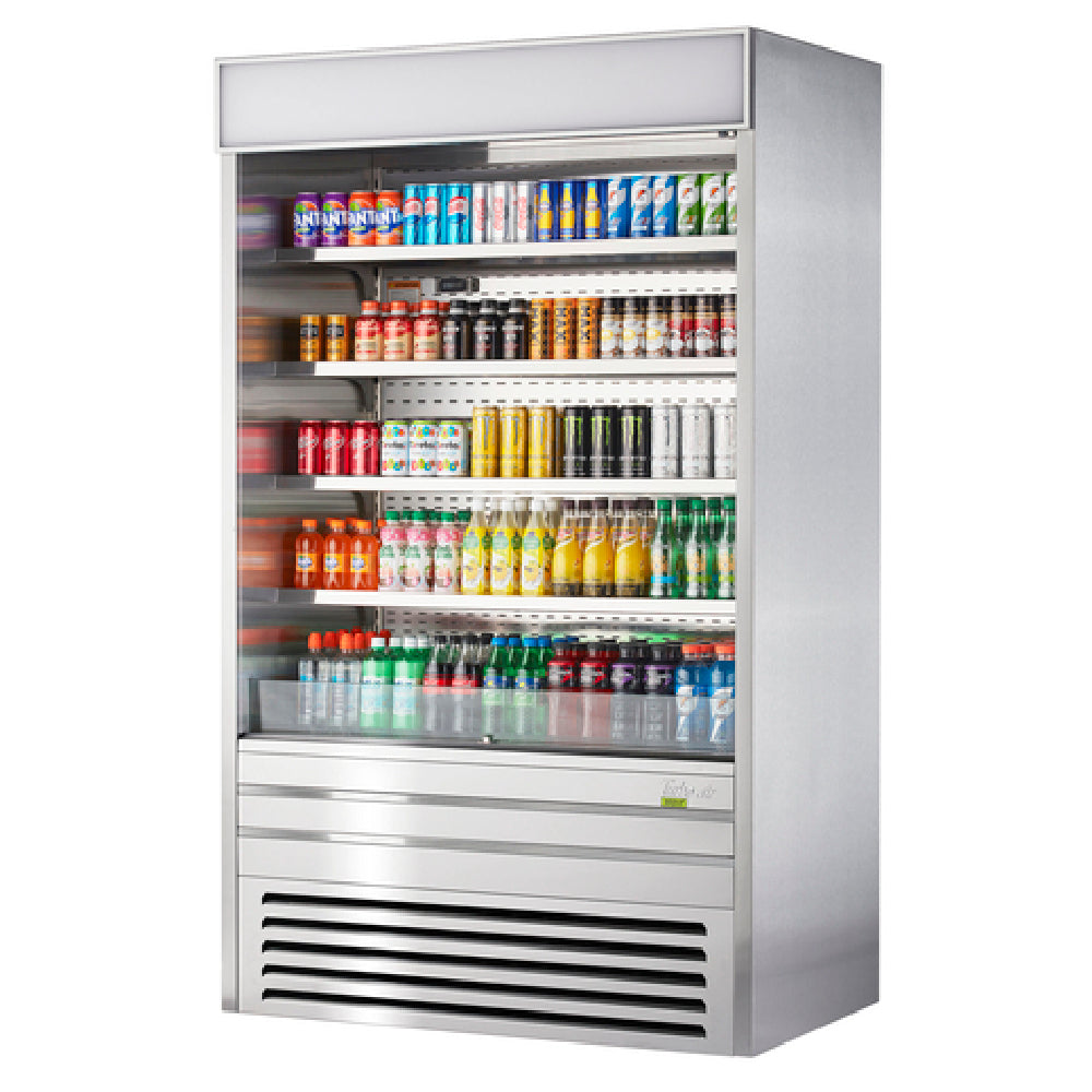 Turbo Air TOM-48ES-N Vertical Air Curtain Open Display Merchandiser 22.6 Cu. Ft. Capacity