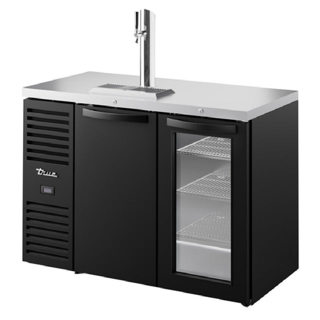 True Refrigeration TDR48-RISZ1-L-B-SG-1 Refrigerated Draft Bar Cooler Two-section