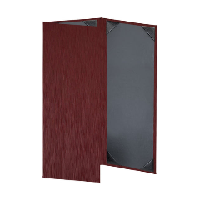 Risch VIENNA-3V 4.25X11 Vienna Hardback Wave-patterned Menu Cover (specify Color)