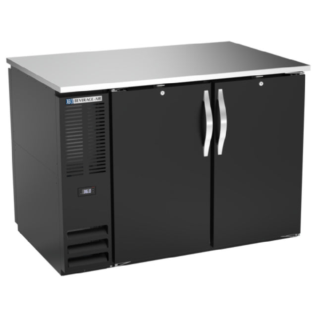 Beverage Air BB48HC-F-PT-B - Refrigerated Pass-Thru Back Bar Open Food Rated Refrigerator
