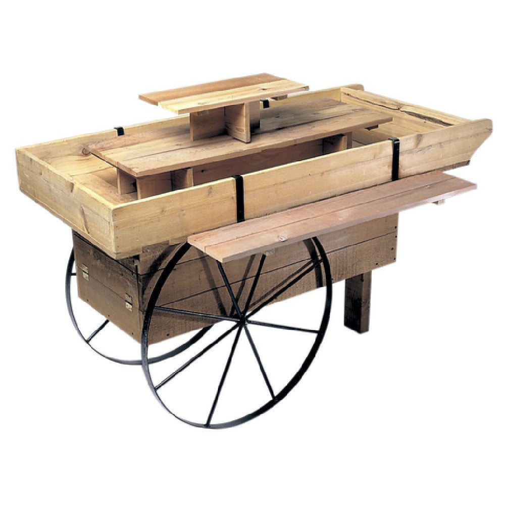 Hubert 25002 - Display Cart, 54" X 29" X 38"H, Rectangular