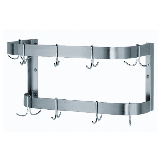 Advance Tabco SW-60-EC-X Special Value Pot Rack Wall-mounted Double Bar Design