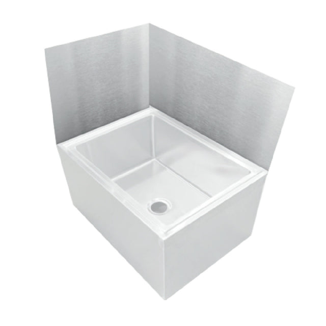 John Boos MSWC202027L Mop Sink Wainscoting Rear & Left 24-7/8"L X 23-1/4"D X 27"H