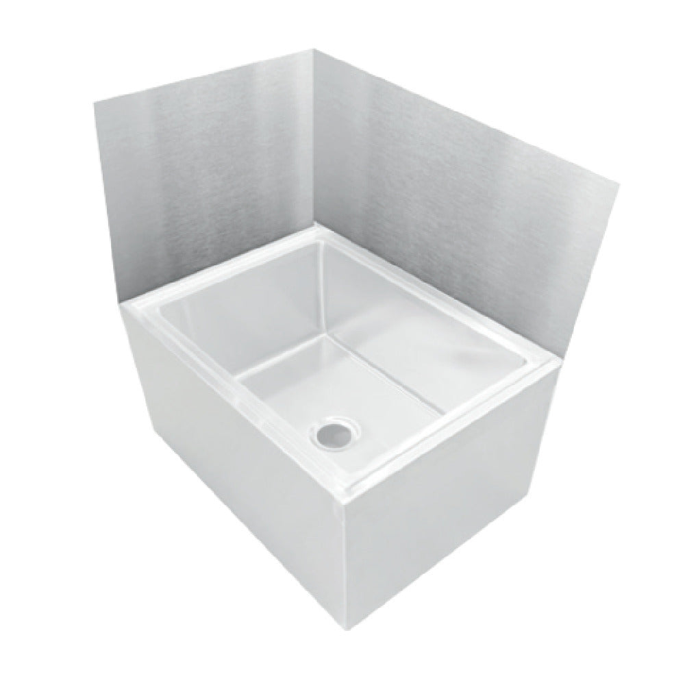 John Boos MSWC2020-27LR Mop Sink Wainscoting Rear Left & Right