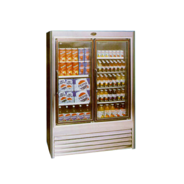 MarcRefrig MMM-2 S/C - Refrigerated Merchandiser, 54" L, (2) 24" Hinged Multi-pane Glass Doors With Heated Frames (field Reversible)