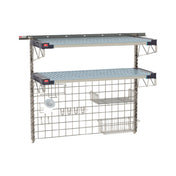 Metro SW-1848S4-45-PREP - SmartWall Life Complete Kit For Prep, Two-shelf, Type 304 Stainless Steel Components: Wall Track