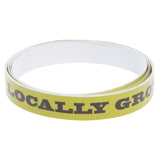 Hubert 57915 - Expressly HUBERT® Green Vinyl Shelf Molding Strip "Locally Grown" Imprint - 48"L X 1 1/4"H
