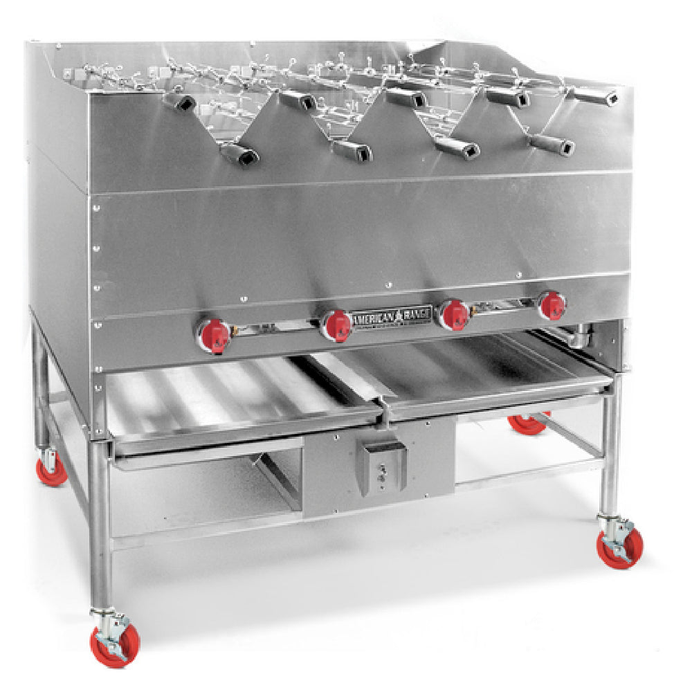American Range AHSR-48_LP Horizontal Broiler With Rotisseries Built-In Gas 48" Wide