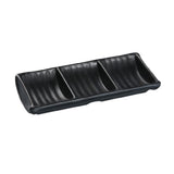 Yanco BP-4030 Black Pearl Sauce Dish 2-1/2 Oz. 7-1/2"L X 3-1/2"W