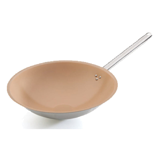 Matfer 687835 Elite Wok Pan 5-1/4 Qt. 13-3/4" Dia.