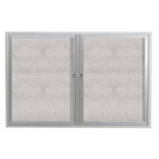 Aarco ODCC4872R Aluminum Bulletin Board 72"W X 48"H Enclosed
