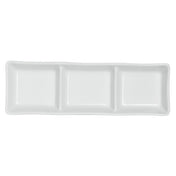 Steelite 61103ST0453 3 Compartment Dish 7.25" X 2.375" X 1.0" Tahara