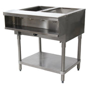 Advance Tabco WB-2G-LP-X Water Bath Hot Food Table LP Gas 31-13/16"W X 30-5/8"D X 34-1/8"H