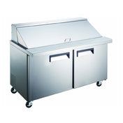 Admiral Craft GRSLM-2D Grista Refrigerated Mega Top Salad/Sandwich Prep Table 2-section