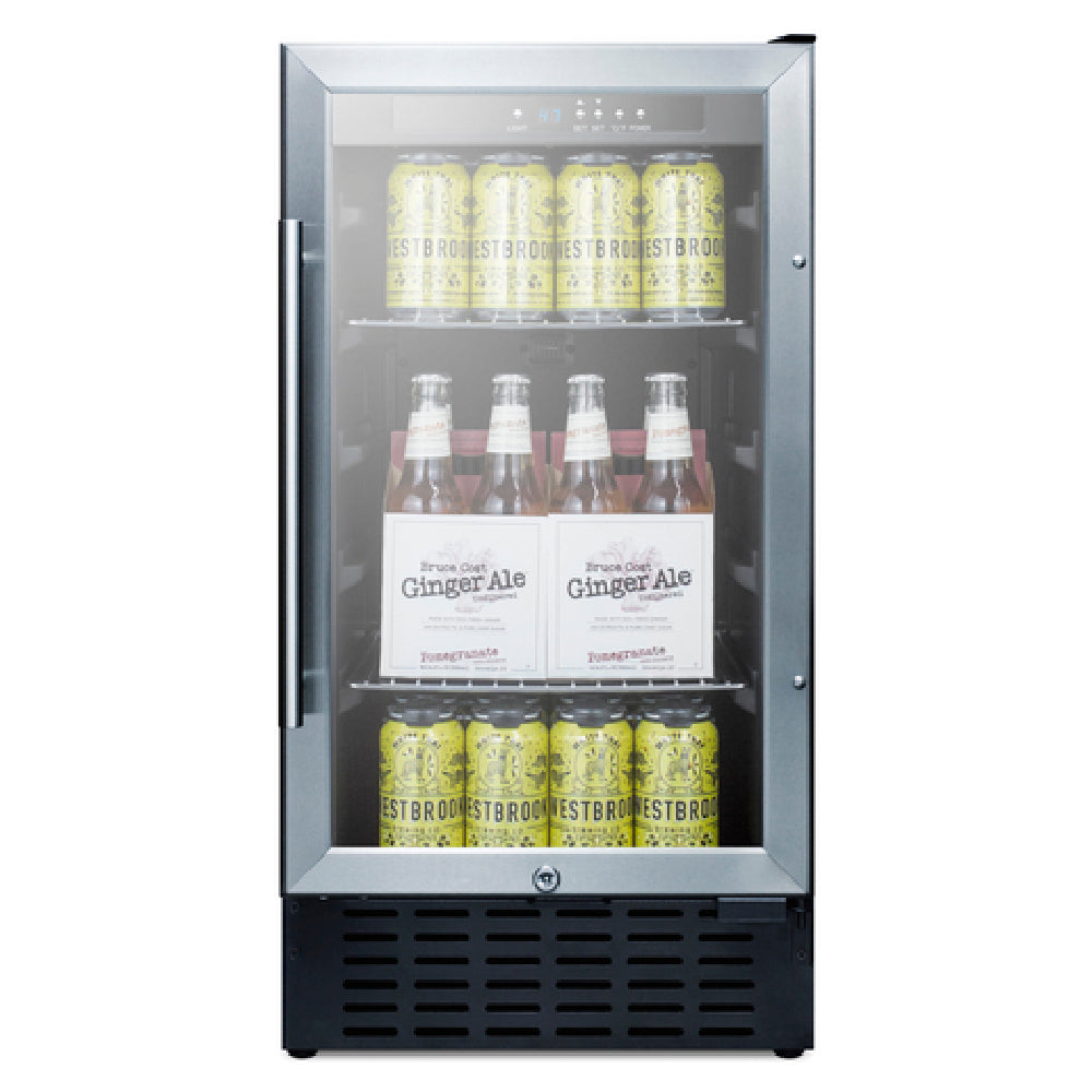 Summit SCR1841B Beverage Center Built-in Or Freestanding 18"W