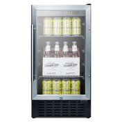 Summit SCR1841BCSS Beverage Center Built-in Or Freestanding 18"W
