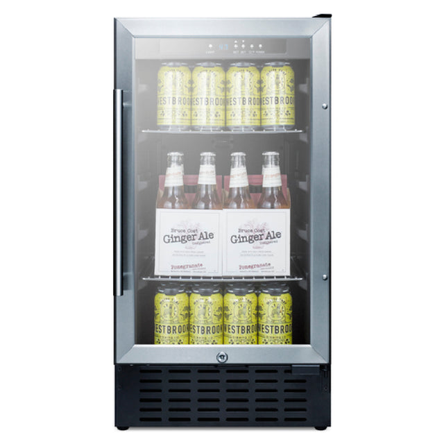 Summit SCR1841BCSS Beverage Center Built-in Or Freestanding 18"W