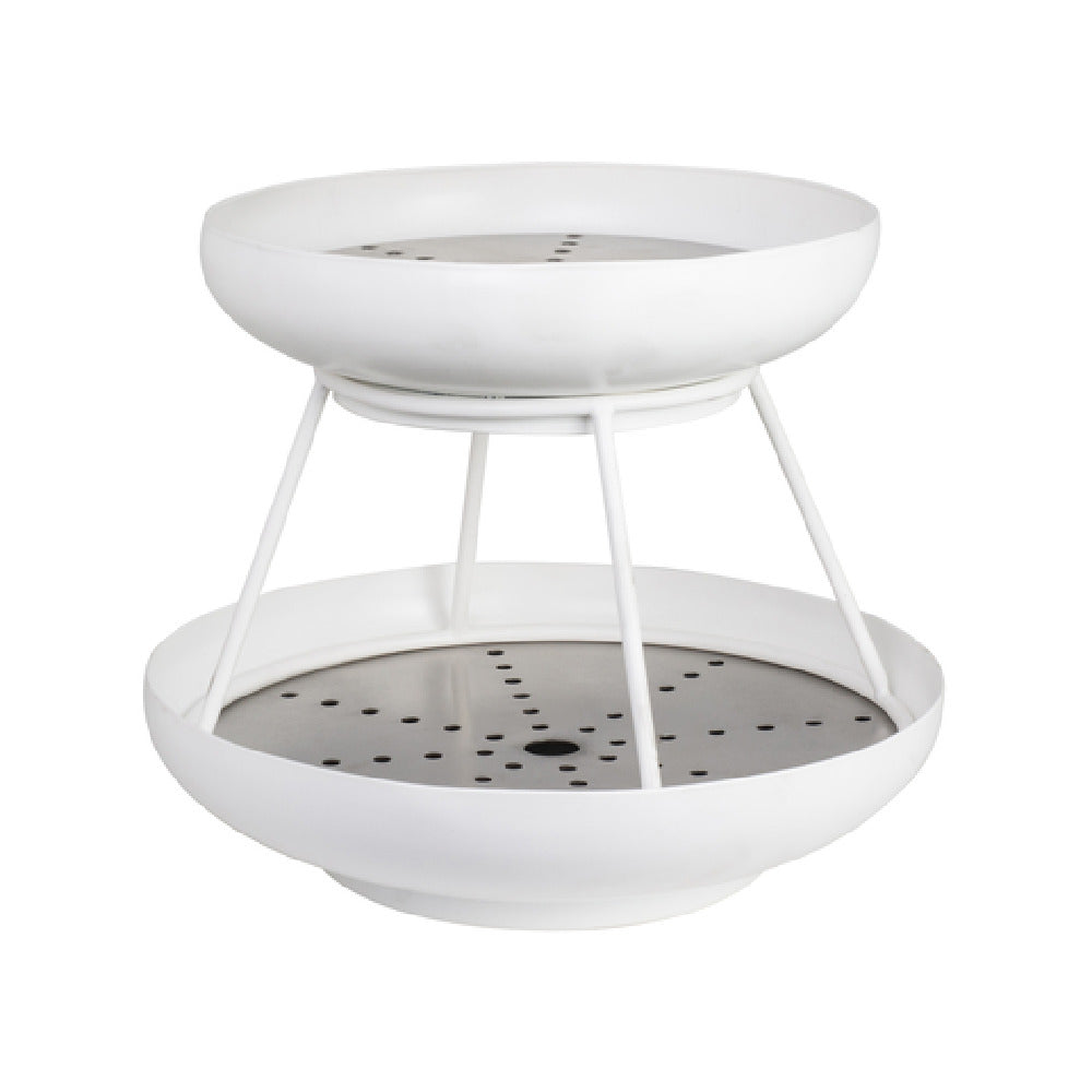 Steelite 5862JX62 2-Tier Coupe Seafood Stand 11.625" X 10.0" Seafood Stands