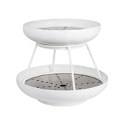 Steelite 5862JX62 2-Tier Coupe Seafood Stand 11.625" X 10.0" Seafood Stands