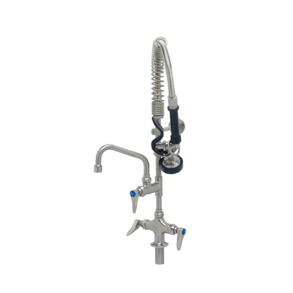 T&S Brass SMPK-2DLN-06 EverSteel Pre-Rinse Unit: EasyInstall Stainless Steel Single Hole Deck Mount Mixing Faucet