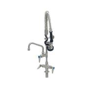 T&S Brass SMPK-2DLN-06 EverSteel Pre-Rinse Unit: EasyInstall Stainless Steel Single Hole Deck Mount Mixing Faucet