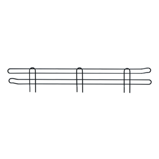 Quantum BL42BK Back Ledge 42"W X 4"H Black Epoxy Antimicrobial Finish