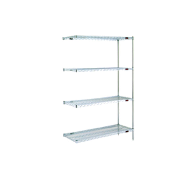 Eagle A4-74-1824C Add-On Shelving Unit 4-tier 24"W X 18"D X 74"H