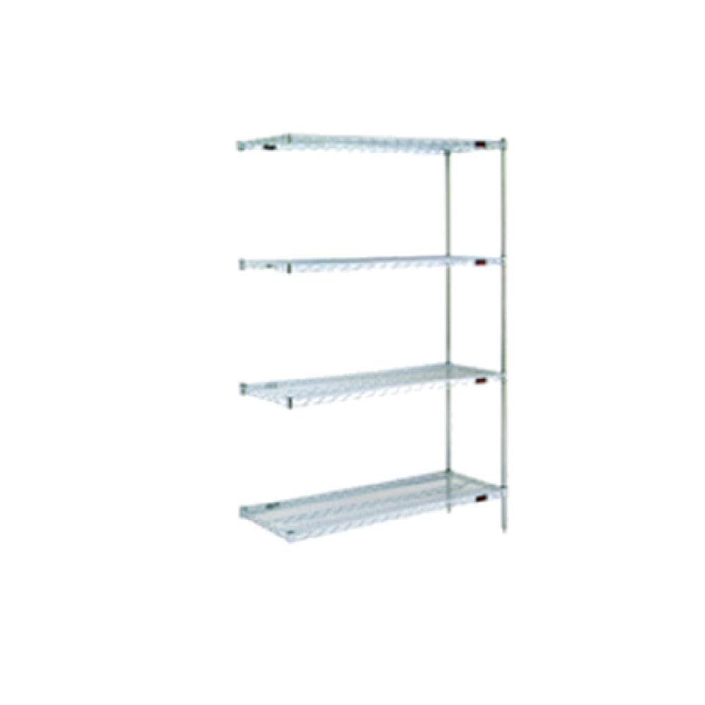 Eagle A4-74-2430VG Add-On Shelving Unit 4-tier 30"W X 24"D X 74"H