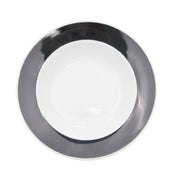 CAC China R-3-BLK Rainbow Soup Plate 12 Oz. 8-3/4" Dia. X 2"H