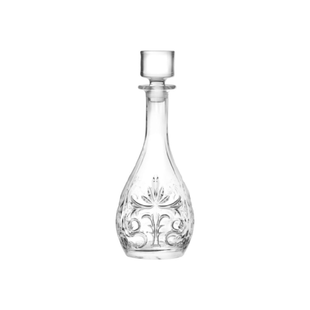 Steelite 676RCR383 Decanter Glass 1 QT. (H 12-1/2" M 5" T 2" B 3-1/4") EcoCrystal