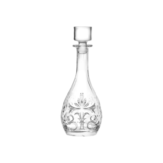Steelite 676RCR383 Decanter Glass 1 QT. (H 12-1/2" M 5" T 2" B 3-1/4") EcoCrystal