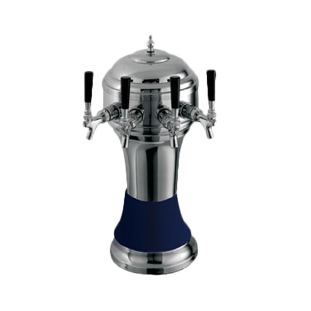 Perlick 4056BL4BPC Roma Draft Beer Tower Countertop 8-1/8" Diameter X 20-1/2"H